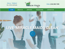 Tablet Screenshot of miraclemaids.com