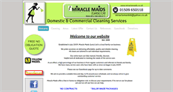 Desktop Screenshot of miraclemaids.co.uk