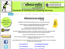 Tablet Screenshot of miraclemaids.co.uk